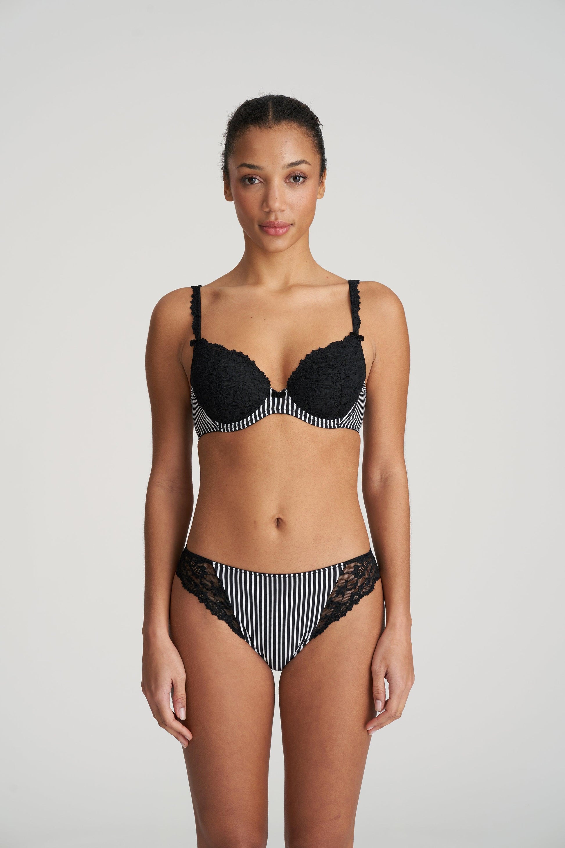 Marie Jo Sydny voorgevormde bh - hartvorm tuxedo black - Lingerie Valentijn