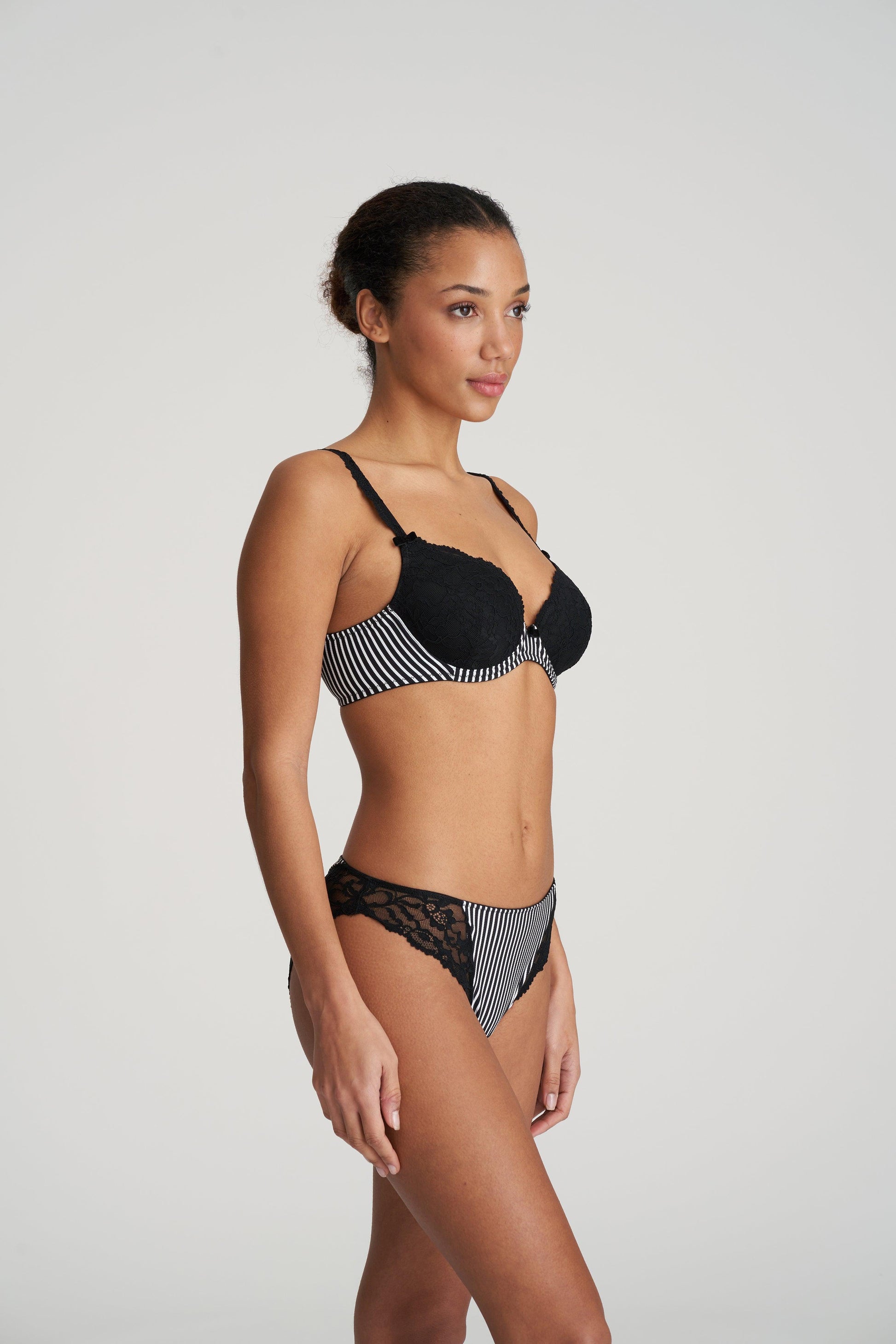 Marie Jo Sydny voorgevormde bh - hartvorm tuxedo black - Lingerie Valentijn