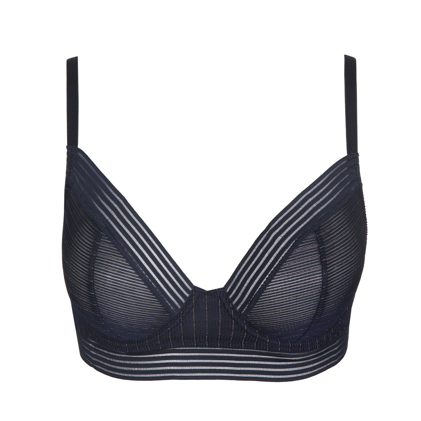 Marie Jo Tokuda plunge bh longline velvet blue - Lingerie Valentijn