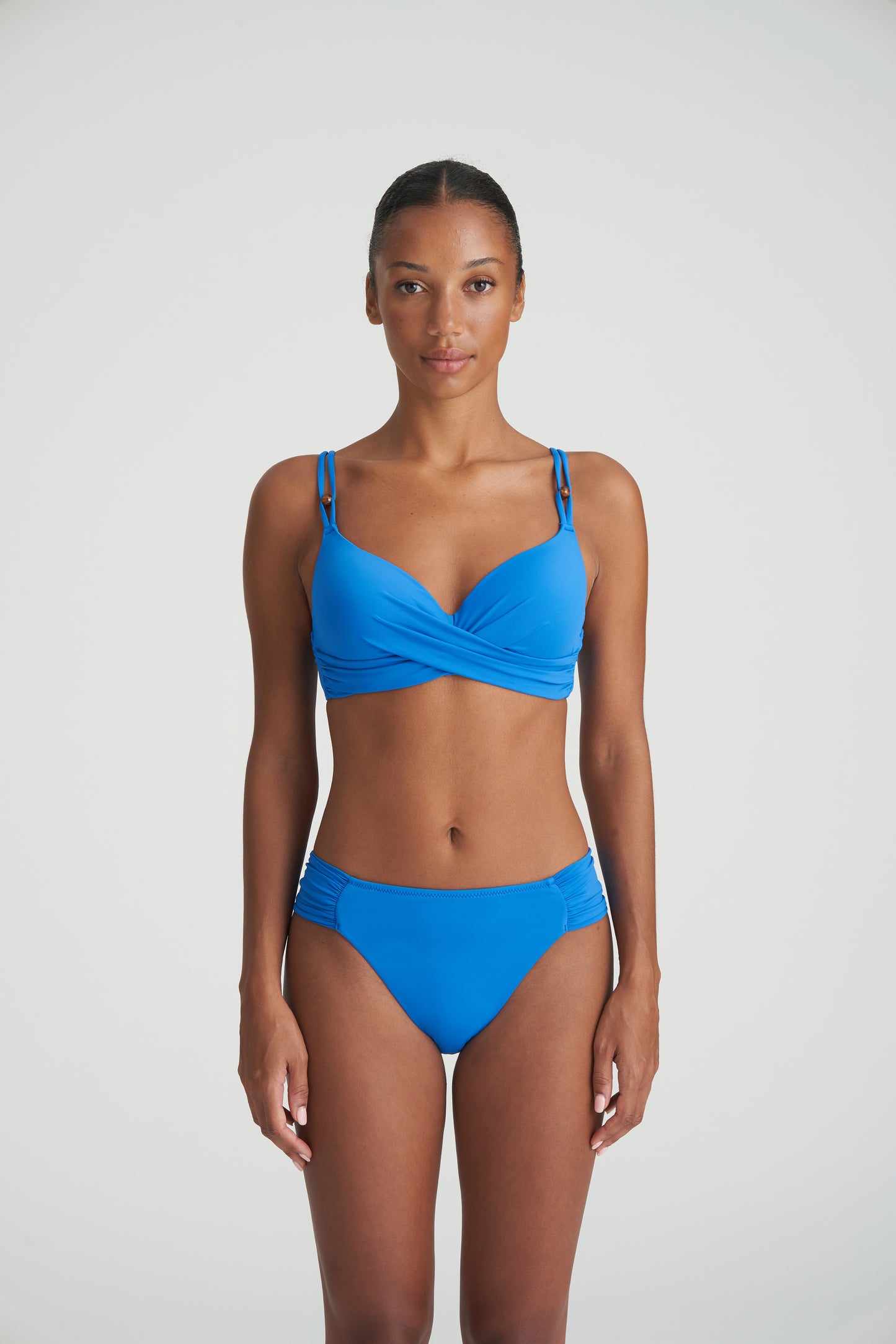 Marie Jo Swim Flidais voorgevormde plunge bikinitop mistral blauw