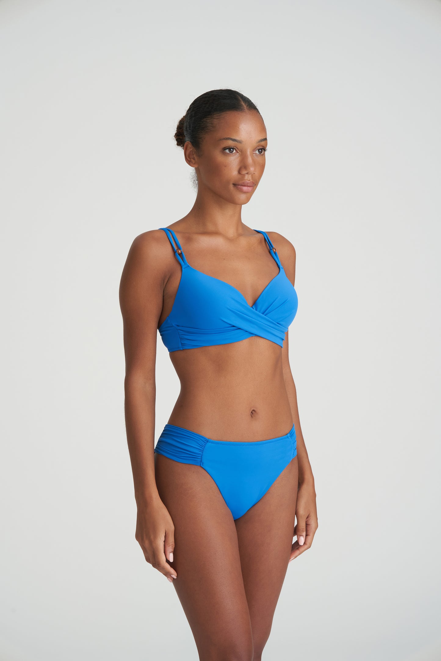 Marie Jo Swim Flidais voorgevormde plunge bikinitop mistral blauw