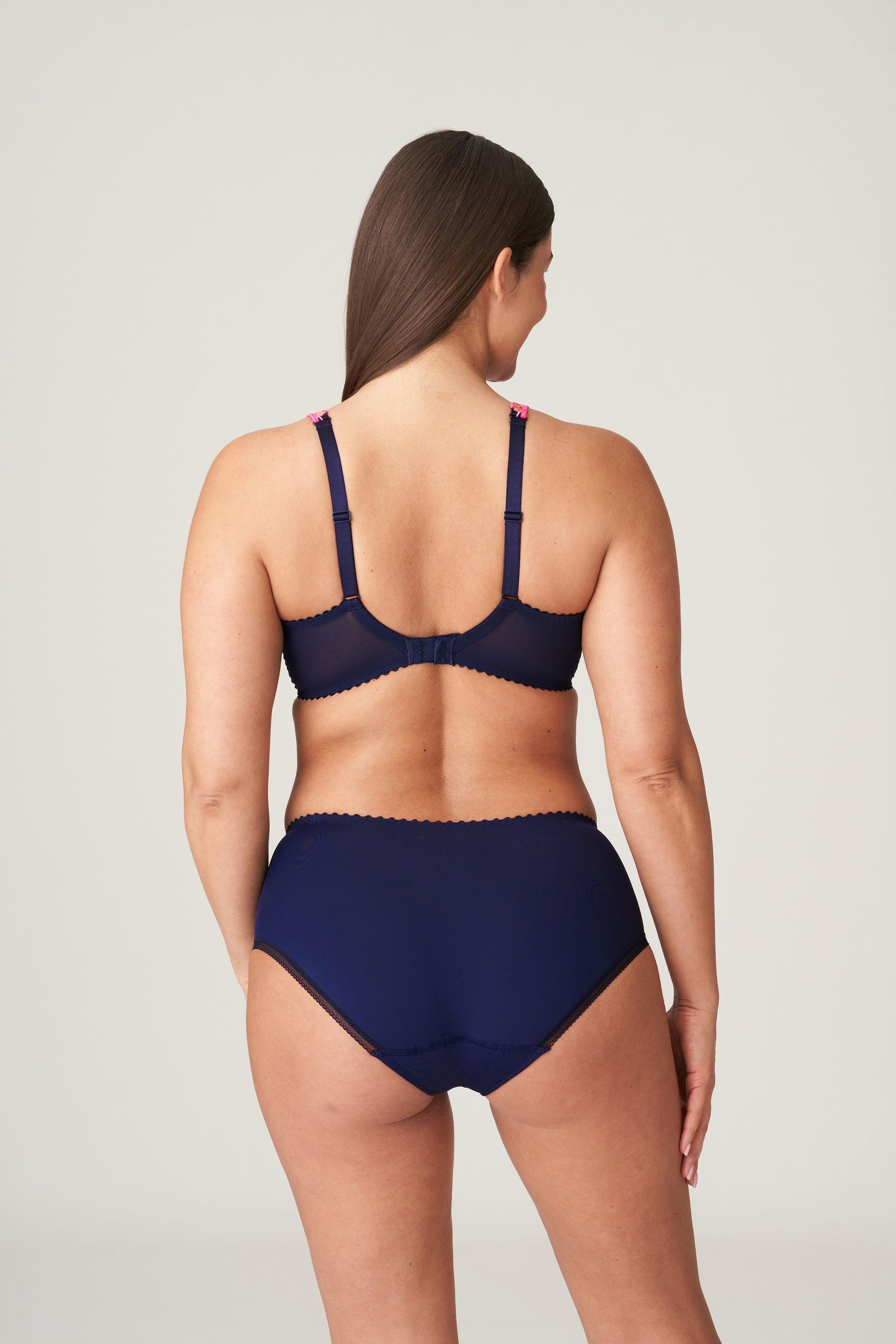 PrimaDonna Devdaha plunge bh halve mousse cups velvet blue - Lingerie Valentijn