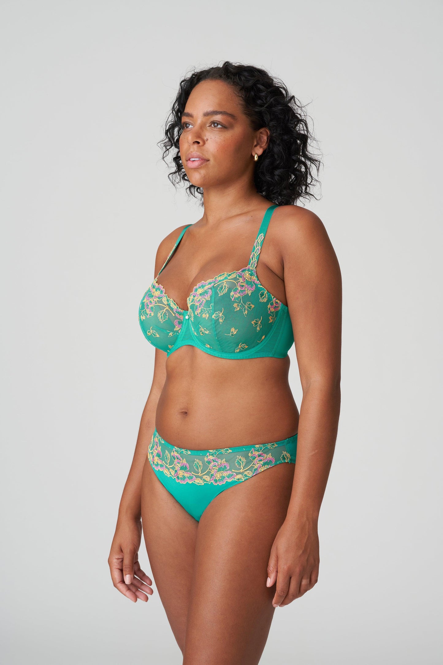 PrimaDonna Lenca balconette bh verticale naad Sunny Teal - Lingerie Valentijn