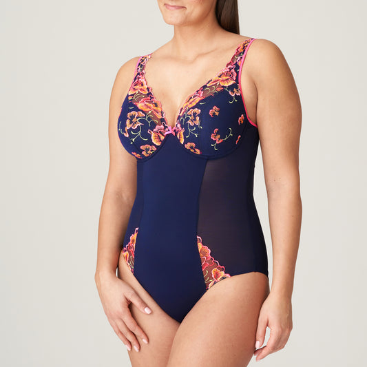 PrimaDonna Devdaha plunge body halve mousse cups velvet blue