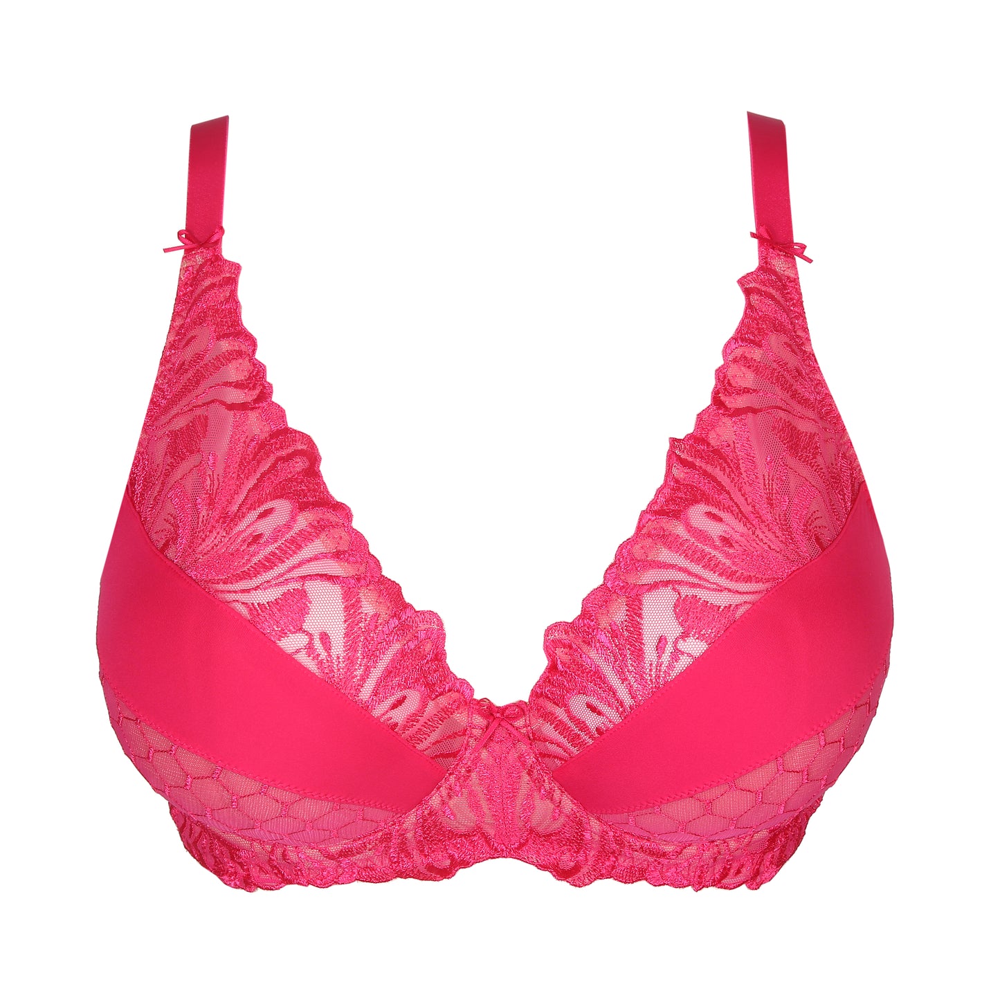 PrimaDonna Disah plunge bh halve mousse cups Electric Pink