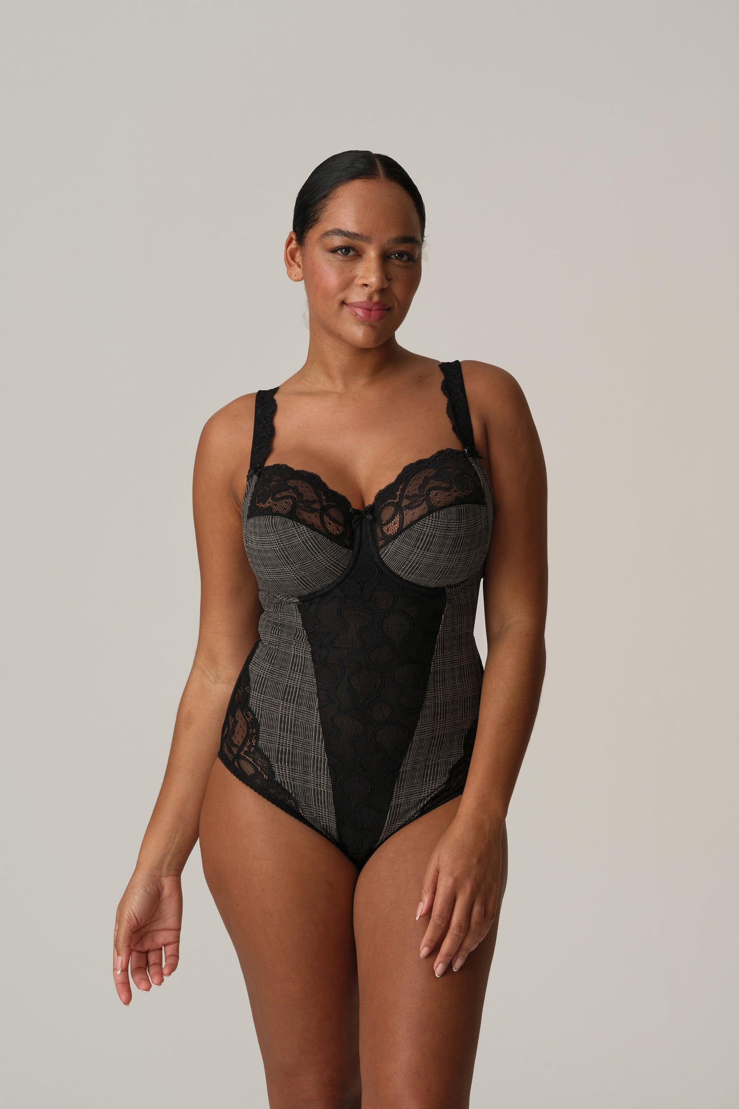 PrimaDonna Madison volle cup body Black Tailor - Lingerie Valentijn