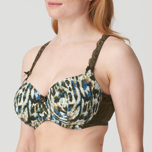 PrimaDonna Madison voorgevormde bh - hartvorm olive green - Lingerie Valentijn