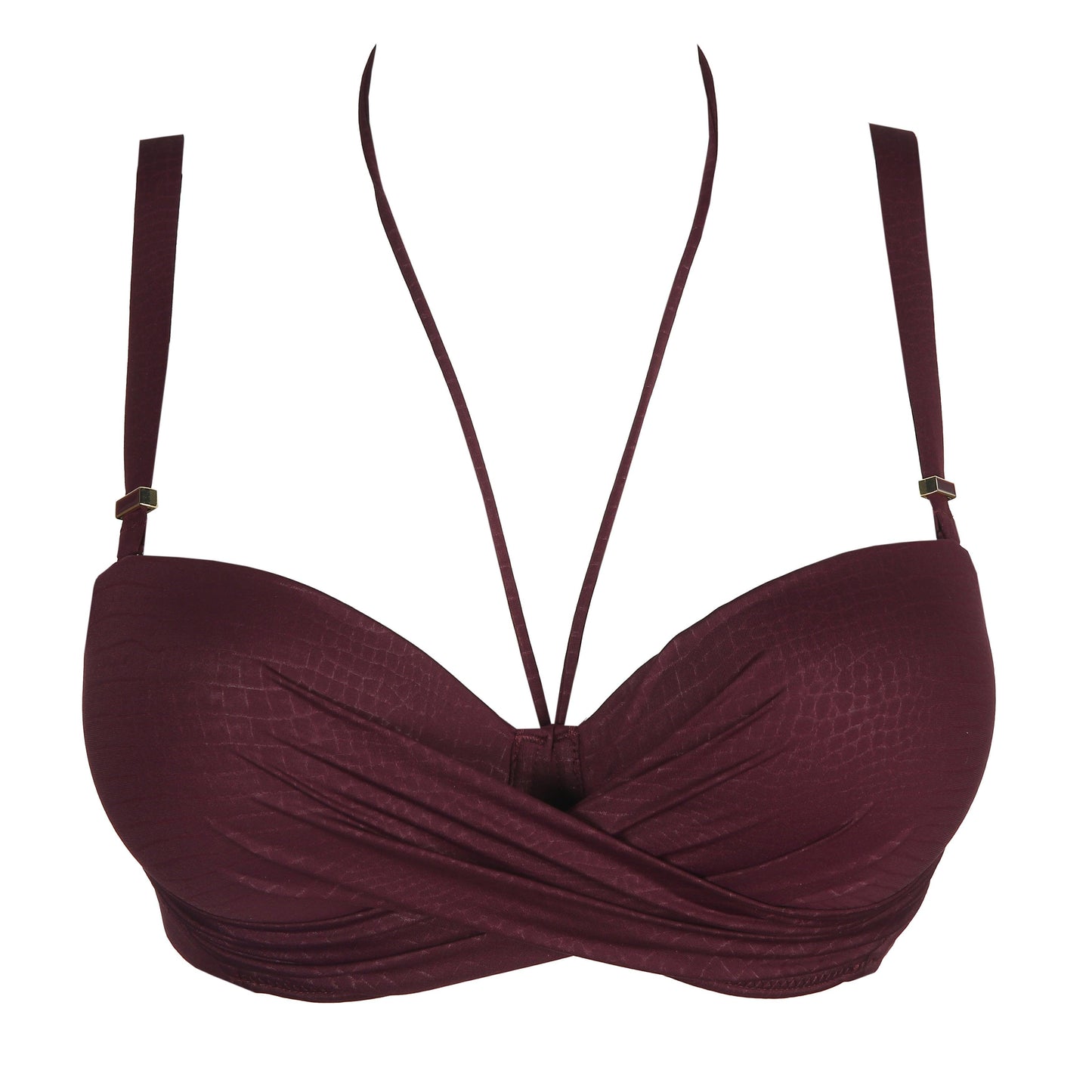 PrimaDonna Swim Dalyan voorgevormde bikini strapless Wine - Lingerie Valentijn