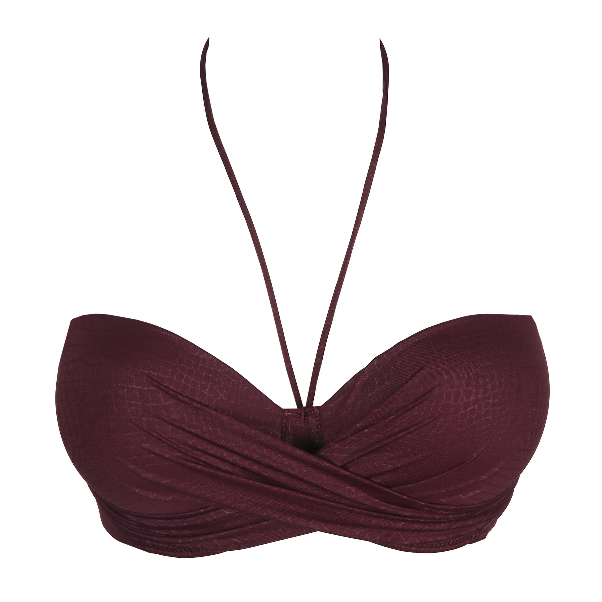 PrimaDonna Swim Dalyan voorgevormde bikini strapless Wine - Lingerie Valentijn