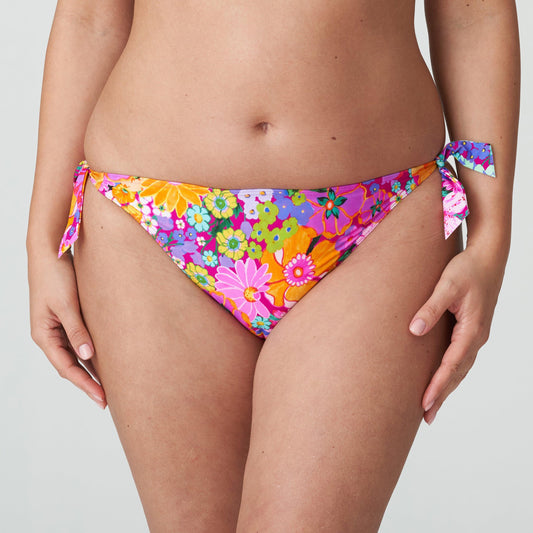 PrimaDonna Swim Najac bikini heupslip met koordjes Floral Explosion - Lingerie Valentijn