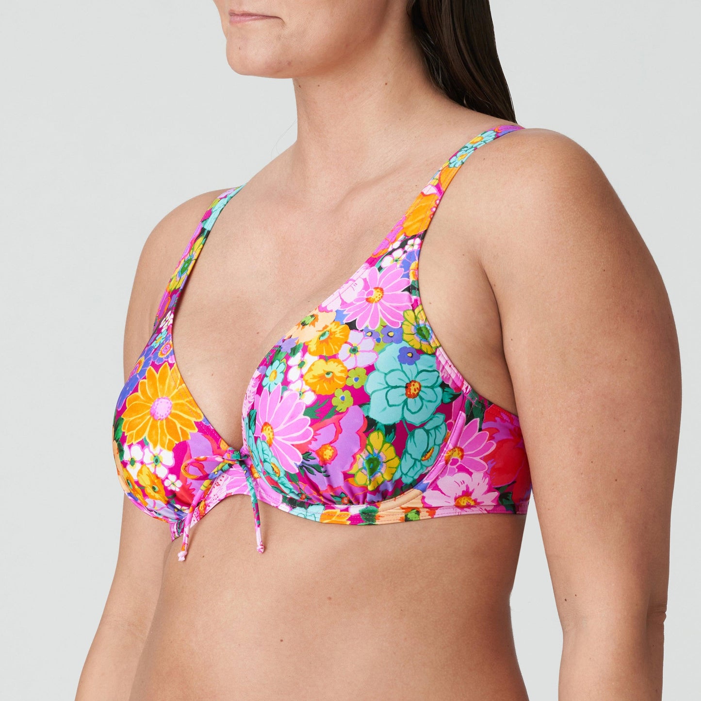 PrimaDonna Swim Najac plunge bikini halve mousse cup Floral Explosion - Lingerie Valentijn