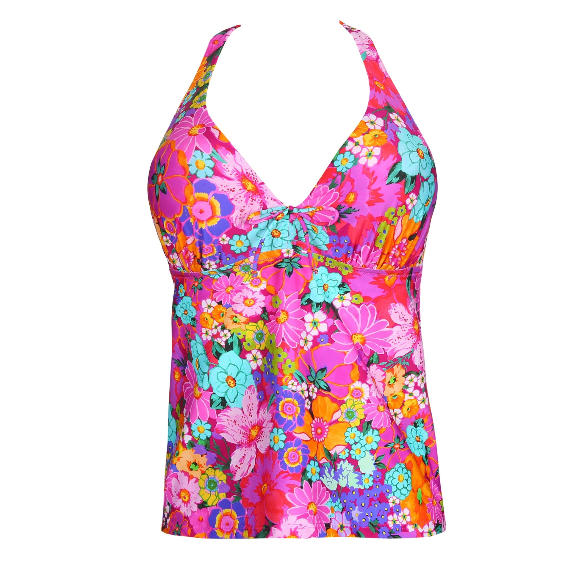 PrimaDonna Swim Najac plunge tankini halve mousse Floral Explosion - Lingerie Valentijn