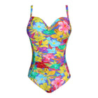 PrimaDonna Swim Sazan corrigerend badpak volle cup blue bloom - Lingerie Valentijn