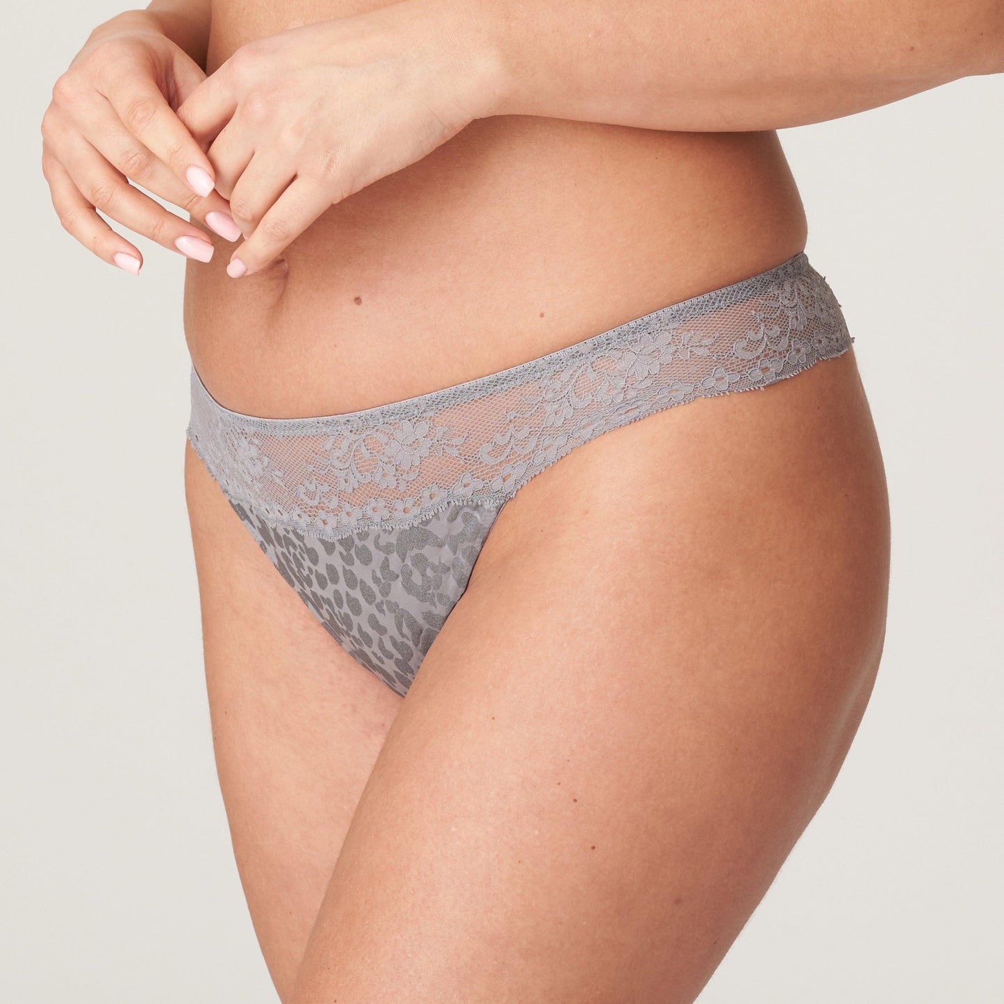 PrimaDonna Twist Cobble hill string Fifties Grey - Lingerie Valentijn