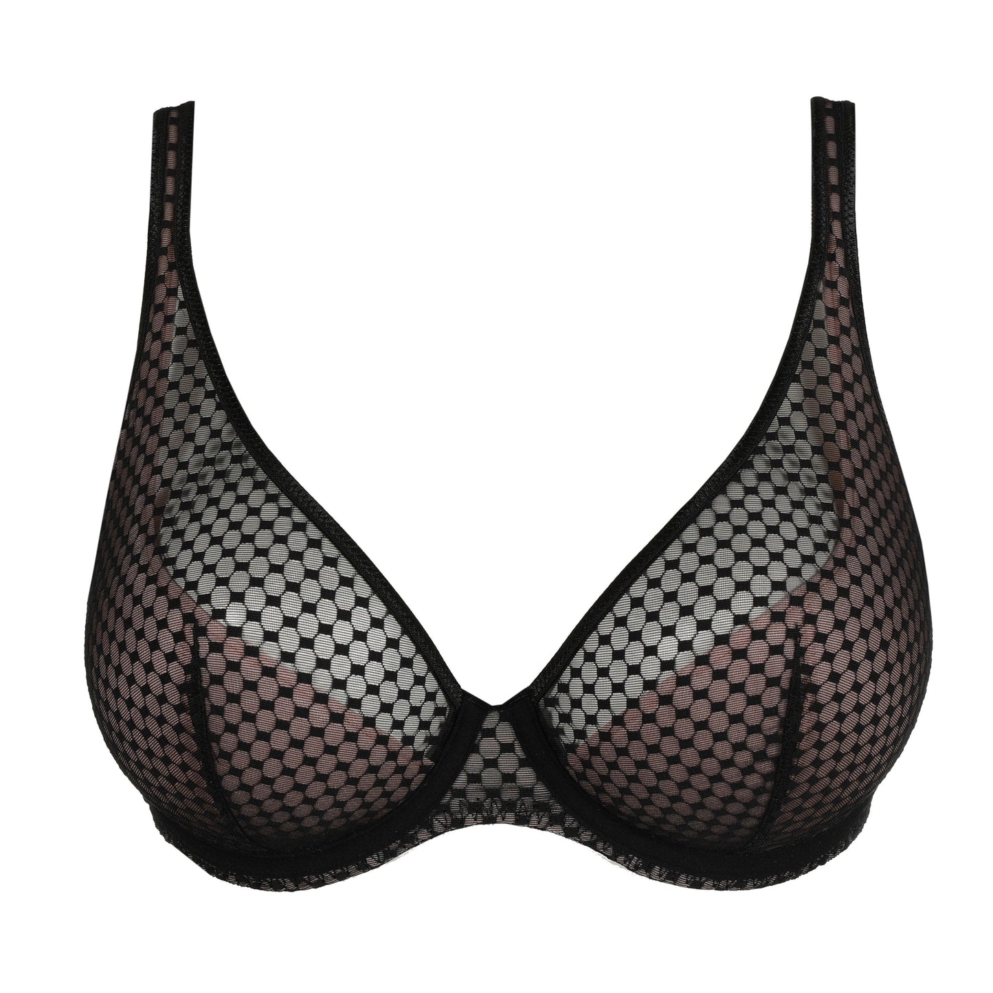 PrimaDonna Twist Glass beach plunge bh halve mousse cups zwart - Lingerie Valentijn