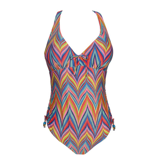 PrimaDonna Swim Kea plunge badpak rainbow paradise