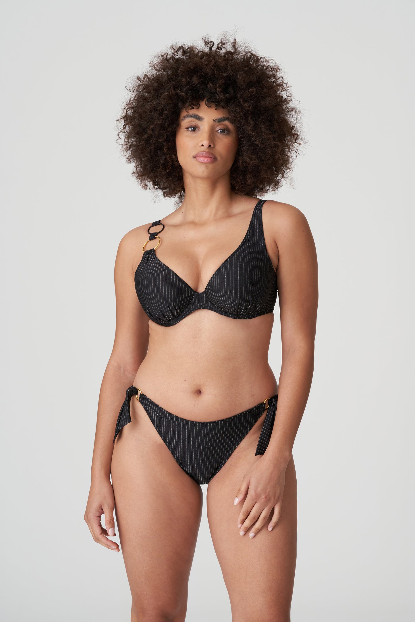 PrimaDonna Swim Solta bikini heupslip met koordjes zwart