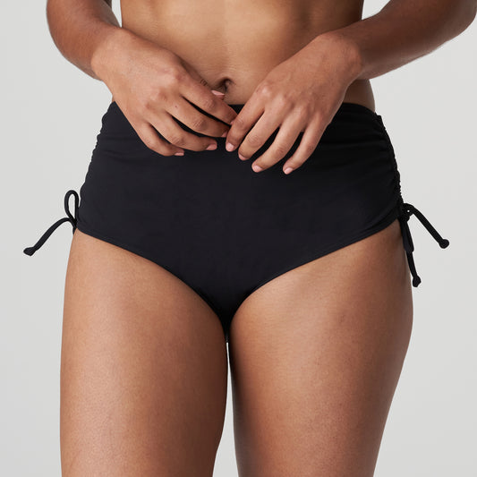 PrimaDonna Swim Holiday bikini tailleslip met koordjes zwart