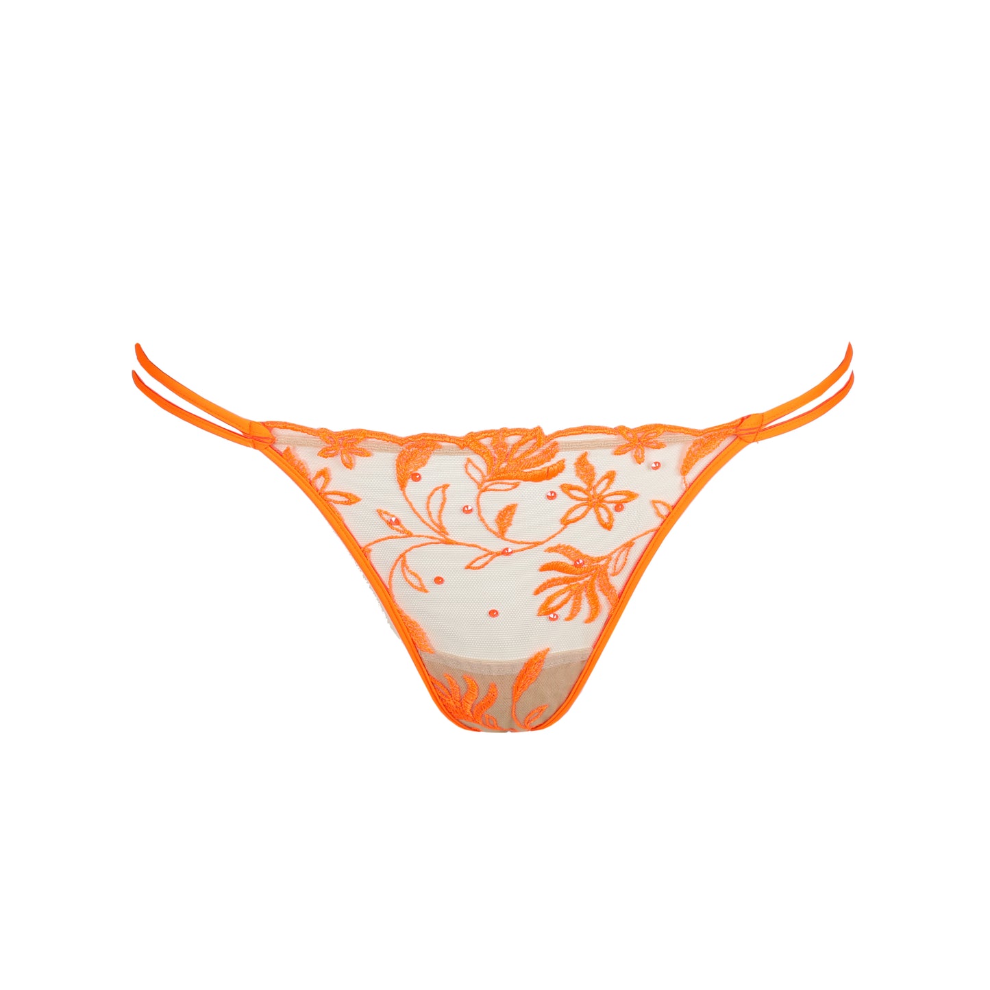 Sarda Shay string short orange shock