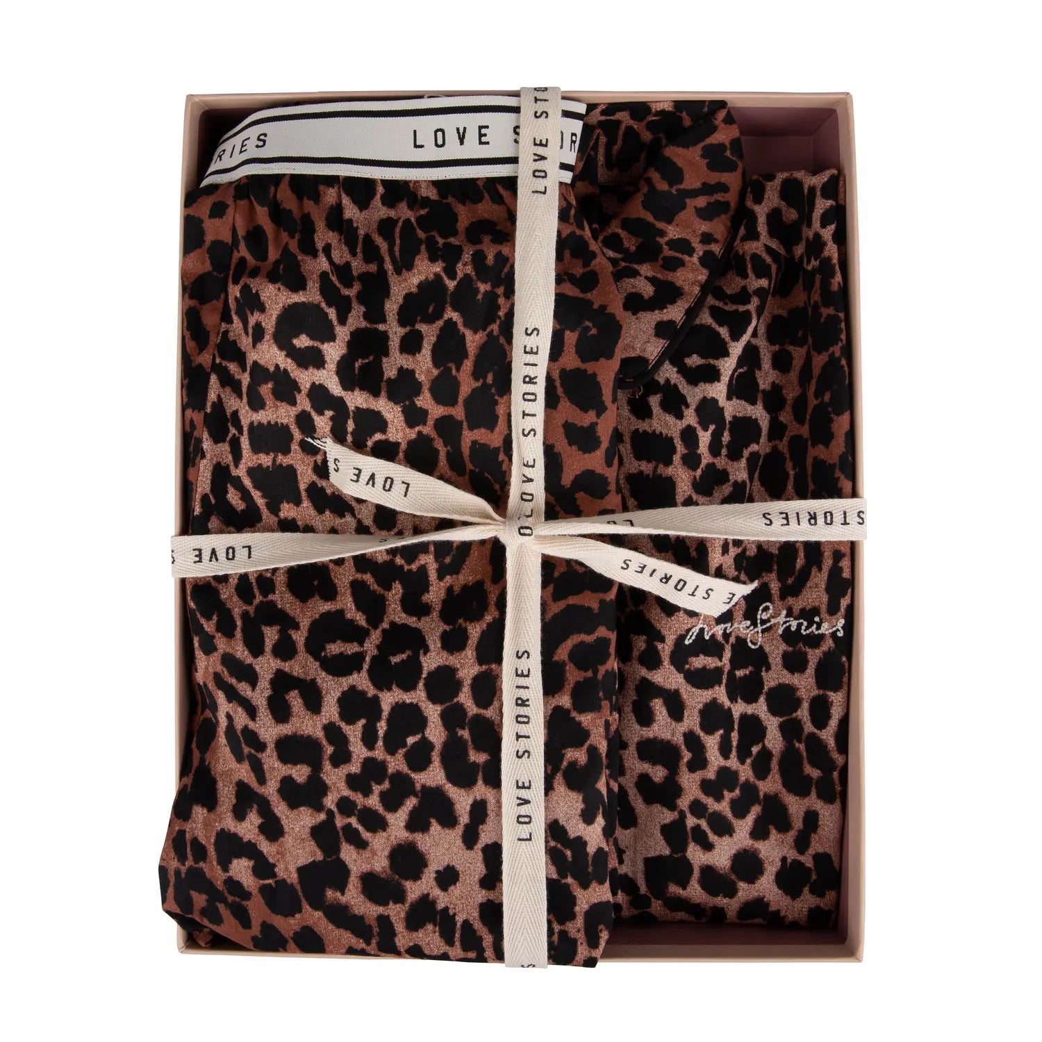 Love Stories Joe + Weekend pyjama set - leopard - Lingerie Valentijn