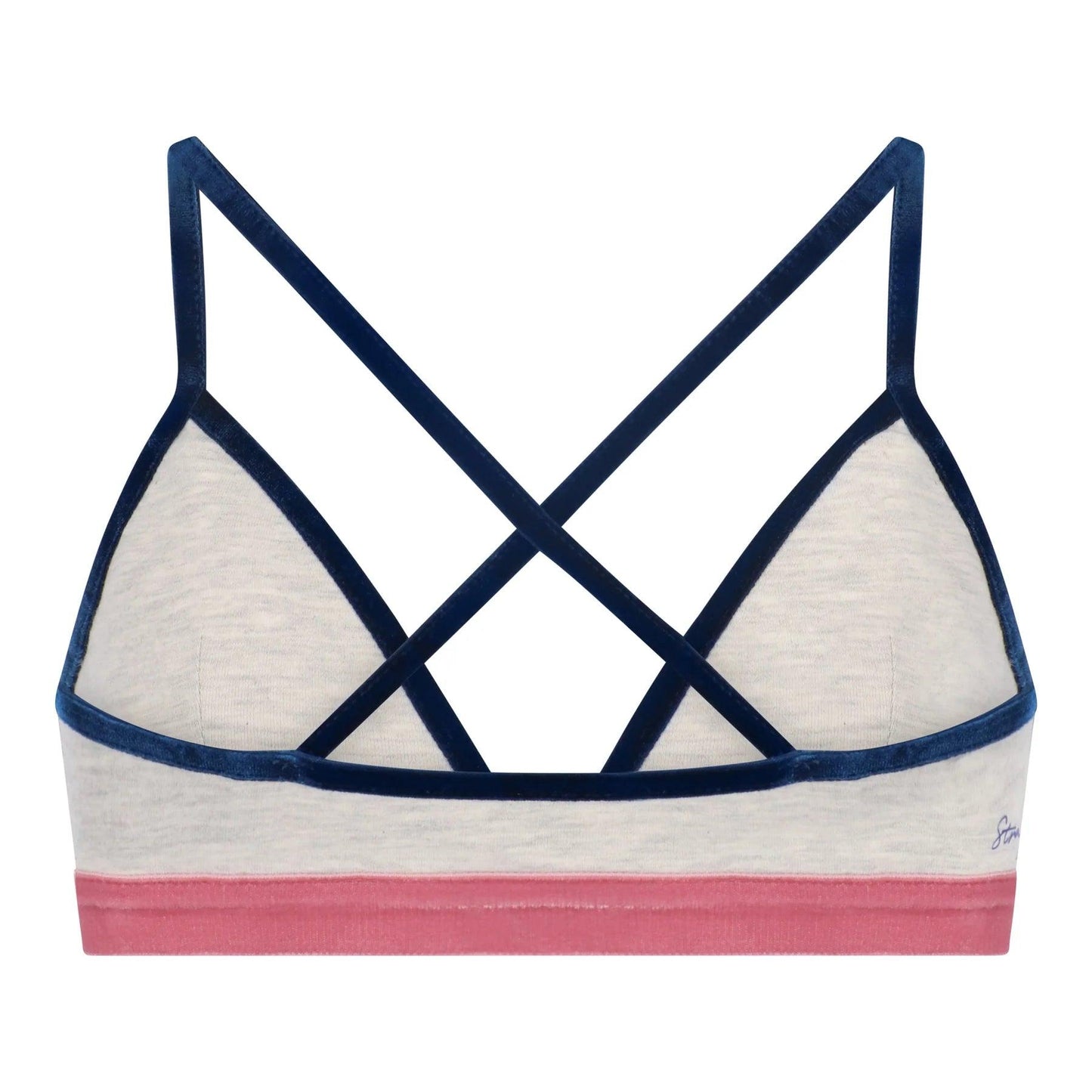 Strawberry Secrets Alex Bralette - Grey & Blue - Lingerie Valentijn